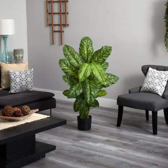 4ft. Potted Dumb Cane Real Touch Plant {4}