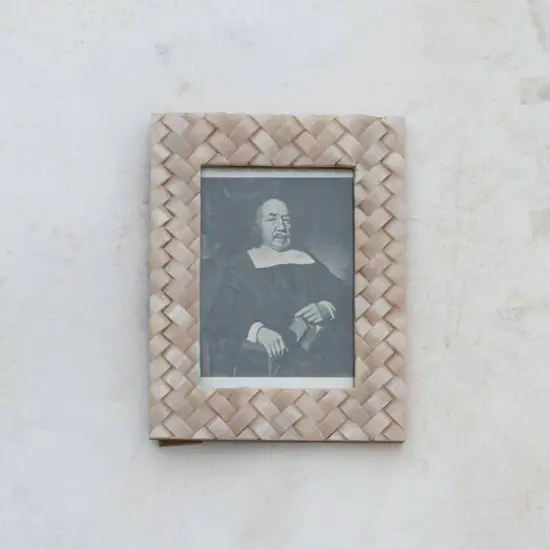 Hello Honey&reg; Ivory Woven 5" x 7" Photo Frame {2}