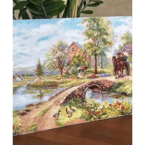 Alisa Sunday Walk Cross Stitch Kit {4}