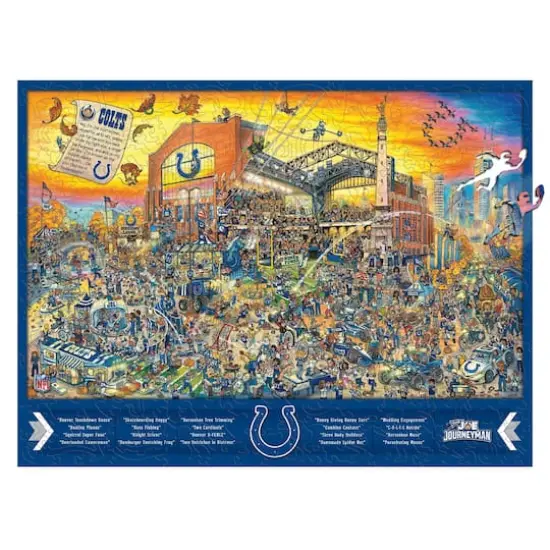 Joe Journeyman NFL Wooden Puzzle Indianapolis Colts {2}