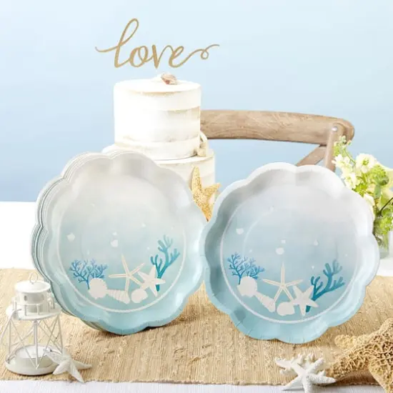 Kate Aspen&reg; 9" Beach Party Premium Paper Plates, 32ct. {4}