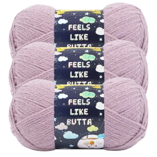 3 Pack Lion Brand&reg; Feels Like Butta&reg; Solid Yarn Quail {1}