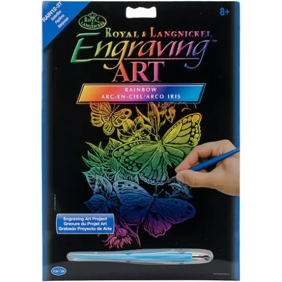 Royal & Langnickel&trade; Engraving Art&trade; Butterflies Rainbow Foil Kit {1}