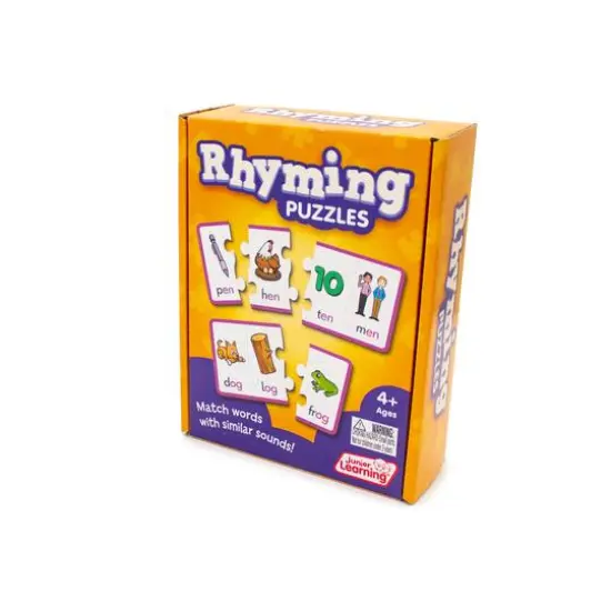 Junior Learning&reg; Rhyming Puzzles Educational Set {7}