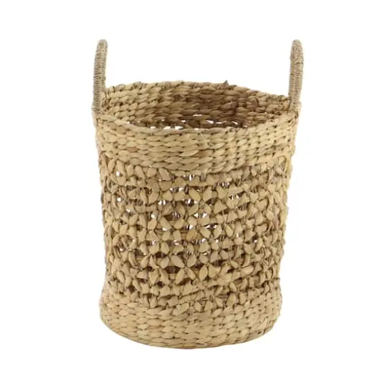 Brown Seagrass Natural Storage Basket Set {3}