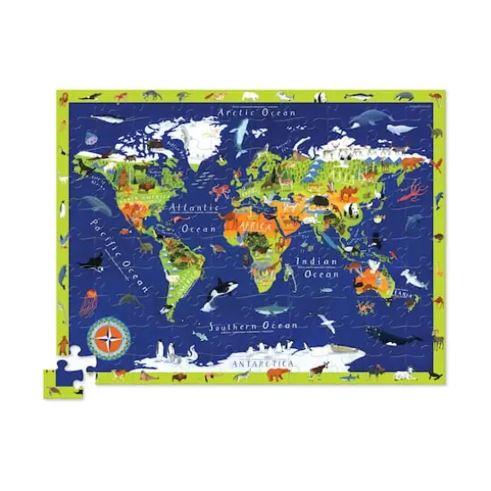 Crocodile Creek&reg; Discover World Animals 100 Piece Floor Puzzle {3}