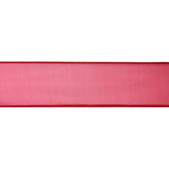 2.5" x 10yd. Sheer Wired Ribbon by Celebrate It® Specialty Red {5}