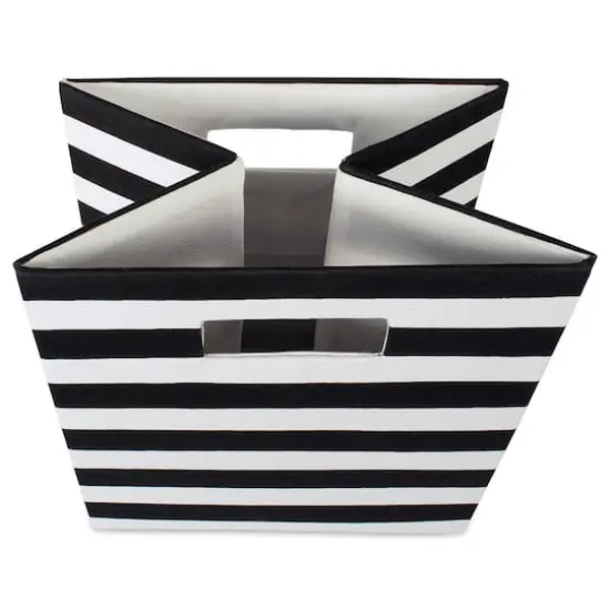 DII&reg; Striped Square Storage Cube Black {7}