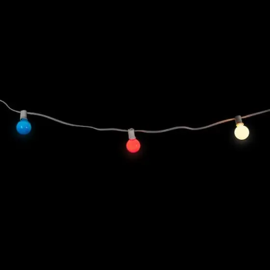 10ct. Red, White & Blue Christmas G40 Globe Lights {5}
