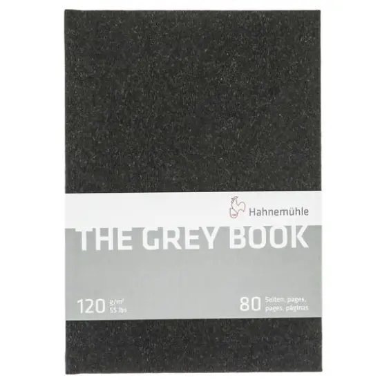 Hahnem&uuml;hle The Grey Book Sketchbook, 8.2" x 5.8" {1}