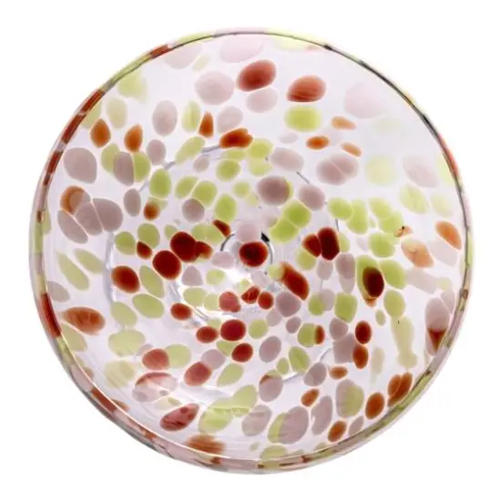 Hello Honey&reg; 7" Speckle Round Stemmed Champagne Coupe Glass Set {11}