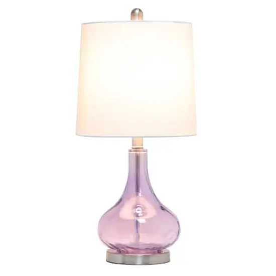 Lalia Home Classix Ceramic Droplet Table Lamp Purple {3}