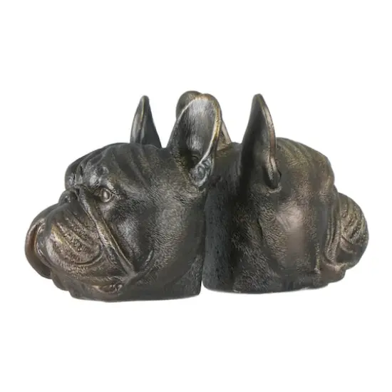 Hello Honey&reg; 5.5" Antique Bronze Dog Bookend Set {4}