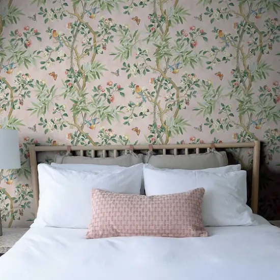 Surface Style Kimono Vine Peel & Stick Wallpaper Rose {6}