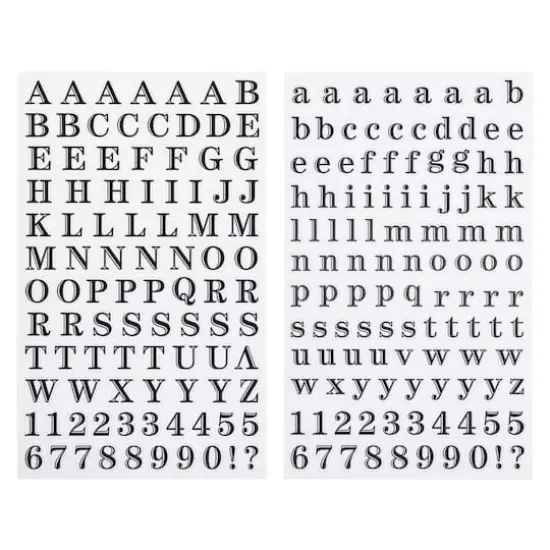 Black Printed Alphabet Stickers by Recollections&trade; {1}