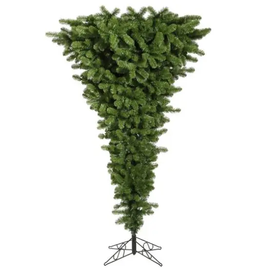 5.5ft. Unlit Green Upside Down Artificial Christmas Tree {1}