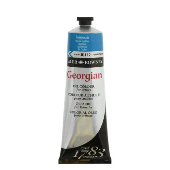 Daler-Rowney&reg; 225mL Georgian Oil Paint Cerulean Blue Hue {1}