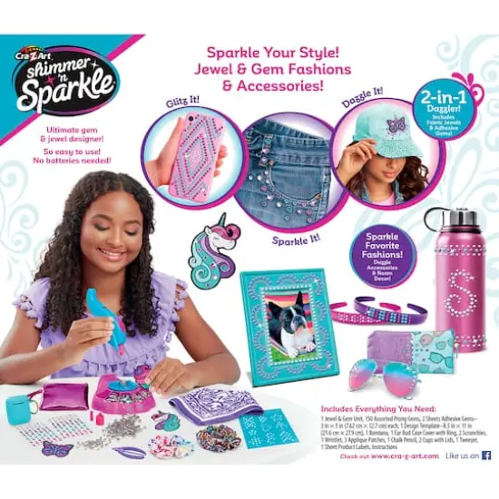 Cra-Z-Art&reg; Shimmer 'n Sparkle 2-in-1 Jewel & Gem Dazzling Designer {9}