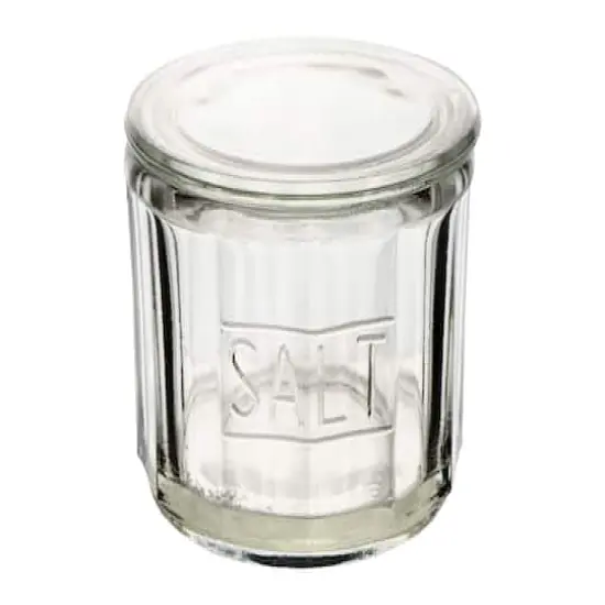 Hello Honey&reg; Round Pressed Glass Salt Cellar {3}