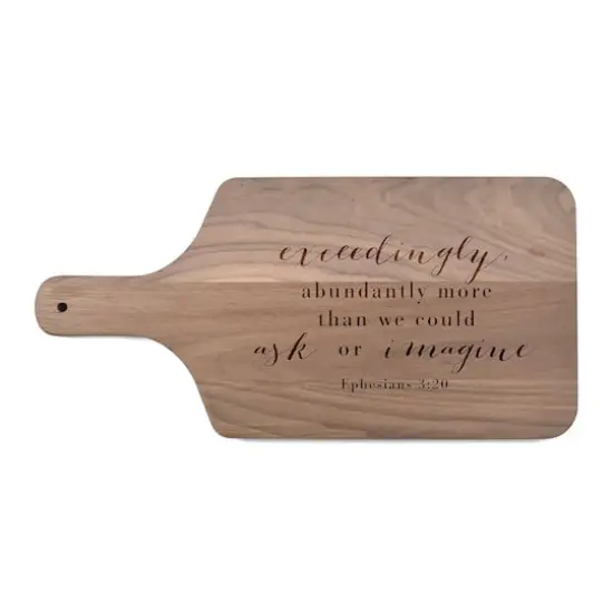 17" Abundantly More Walnut Paddle Cutting Board {1}