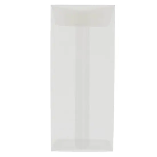 JAM Paper 5" x 11.5" Translucent Clear Vellum Envelopes, 25ct. {1}
