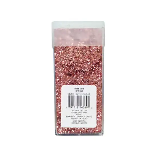 Chunky Polyester Glitter by Recollections™, 15oz. Rose Gold {6}