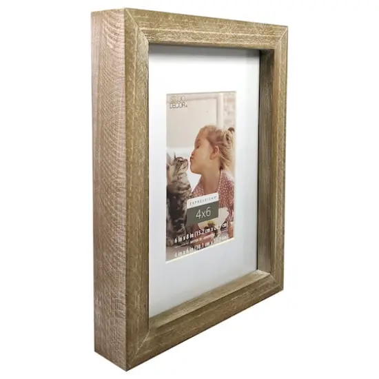 Expressions&trade; 4" x 6" Rustic Wooden Frame with Mat by Studio D&eacute;cor&reg; {5}
