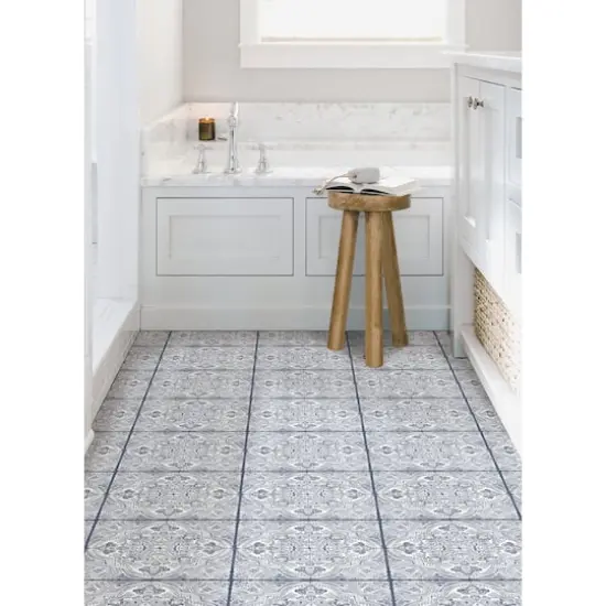 FloorPops Hastings Peel & Stick Floor Tiles {3}
