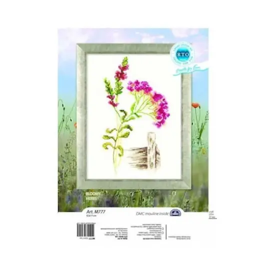 RTO Bloomy Herbs with Fence Cross Stitch Kit {3}