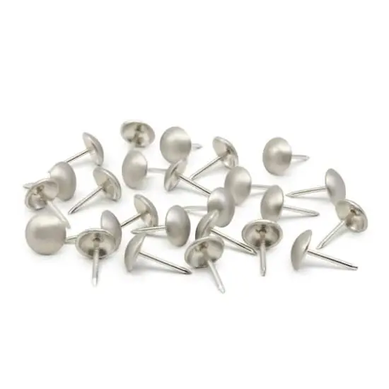 Dritz&reg; Home 7/16" Brushed Nickel Smooth Decorative Nails, 300ct. {4}