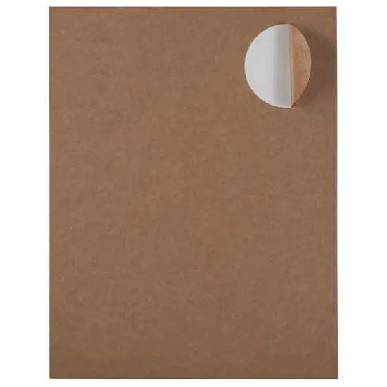 JAM Paper 2.5" Circle Product & Container Labels, 120ct. Brown Kraft {5}