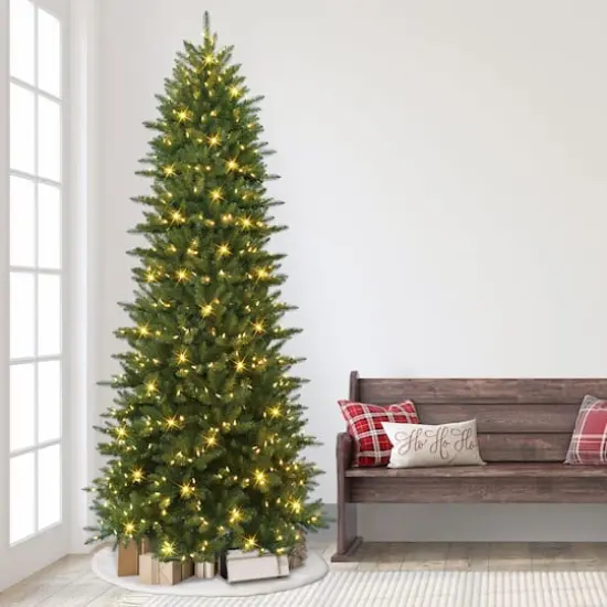 10ft. Pre-Lit Fraser Fir Artificial Christmas Tree, Color Select LED Lights {4}