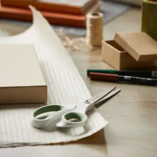 Fiskars&reg; 8" Green & White Scissors, 2ct. {5}