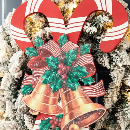 Glitzhome&reg; Christmas Candy Cane Wall D&eacute;cor {5}