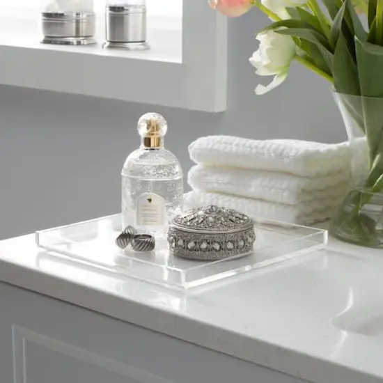 Organize It All 8" Acrylic Clear Accessory Tray {3}