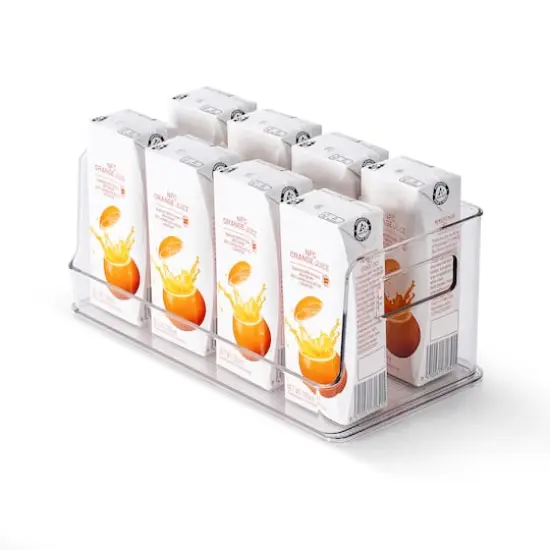 Small Clear Stacking Plastic Open Bin by Simply Tidy&reg; {3}