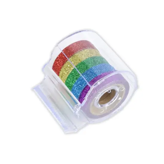 Primary Colors Glitter Crafting Tape & Dispenser Set by Recollections&trade; {5}