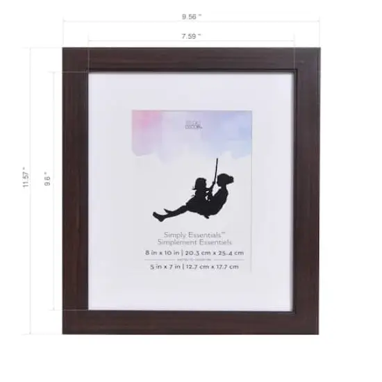 Simply Essentials™ 5" x 7" Espresso Classic Molding Frame with Mat by Studio Décor® {6}