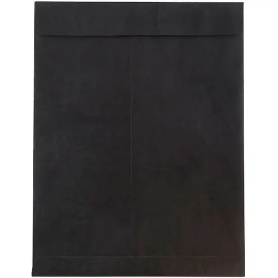 JAM Paper 10" x 13" Tyvek Tear-Proof Open End Catalog Envelopes, 25ct. Black {1}
