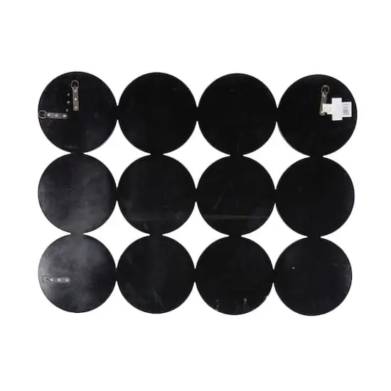 39" Silver Glam Wood Wall Mirror D&eacute;cor {5}