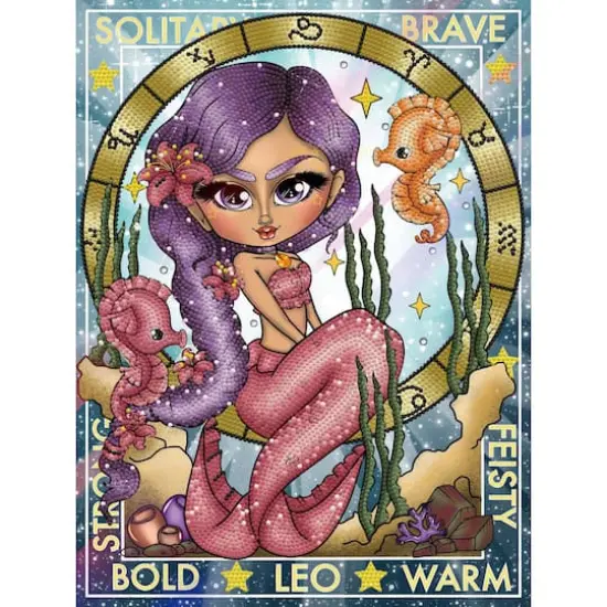 Diamond Dotz&reg; Intermediate Leo Diamond Painting Kit {1}