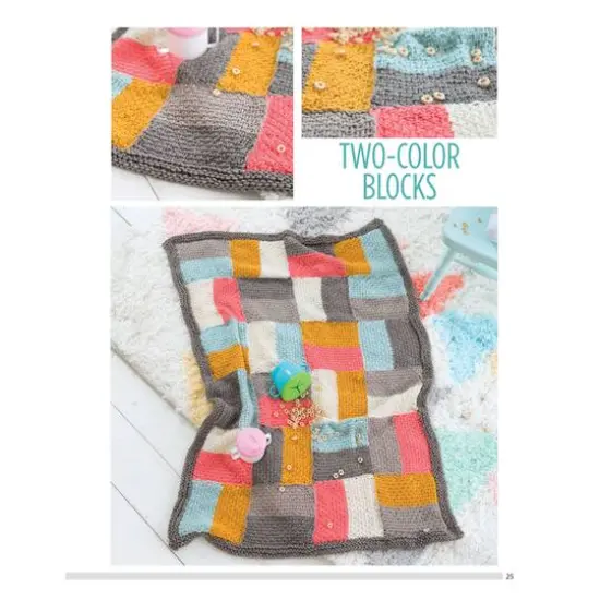 Leisure Arts&reg; Knit Color Block Blankets Book {10}