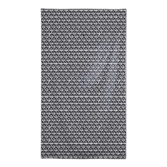 Navy Wavy Arch Tablecloth {1}