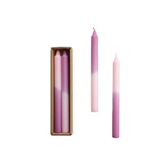 Hello Honey&reg; 10" Lilac Unscented Twisted Taper Candles, 2ct. {1}