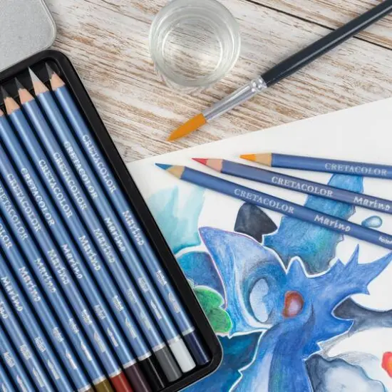Cretacolor Marino 36 Color Lightfast Watercolor Pencil Tin {7}