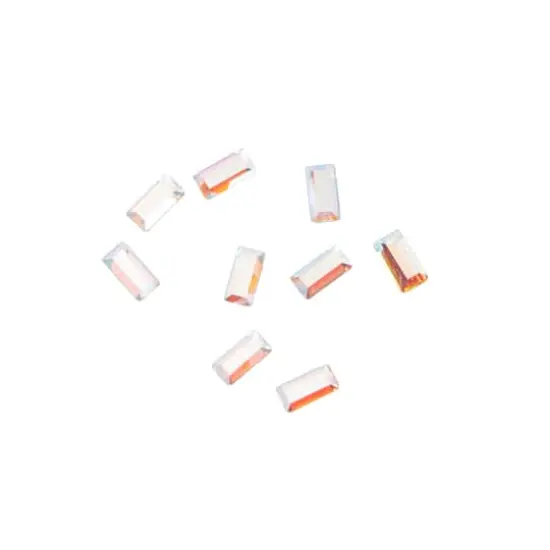 3.7mm Crystal AB Baguette Glue-On Austrian Crystals by Bead Landing&trade;, 10ct. {1}