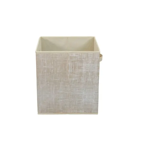 2 Pack Household Essentials 13" Fabric Storage Bins Tan Mix {11}