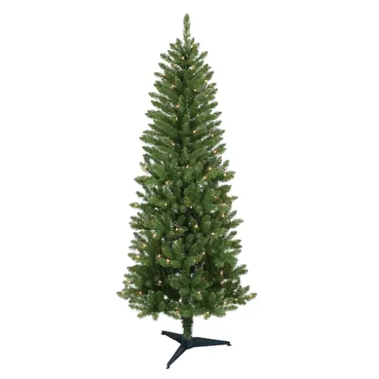 5ft. Pre-Lit Carson Pine Artificial Christmas Tree, Clear Lights {1}
