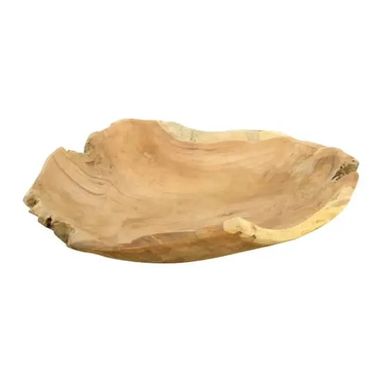 Hello Honey&reg; 4" Assorted Large Teak Wood Bowl {3}