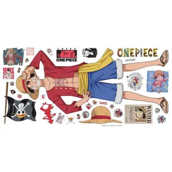 RoomMates One Piece Luffy Giant Peel & Stick Wall Decals {6}